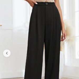 Loose black work pants